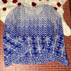 Sheer Multi Design Umgee Blouse